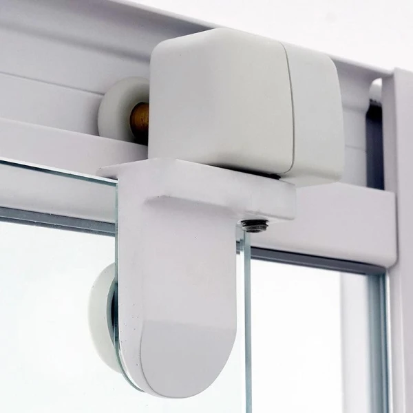 Душовий бокс DUSEL GLARE White Matt 90x90x210 скло прозоре, профіль білий - фото 7