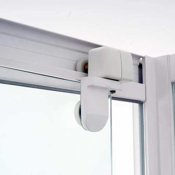 Душовий бокс DUSEL GLARE White Matt 90x90x210 скло прозоре, профіль білий - фото 8