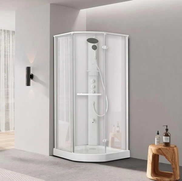 Душовий бокс DUSEL AVENUE Satin 95x95x210 скло прозоре, профіль сатин - фото 18