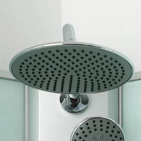 Душовий бокс DUSEL AVENUE Satin 95x95x210 скло прозоре, профіль сатин - фото 4