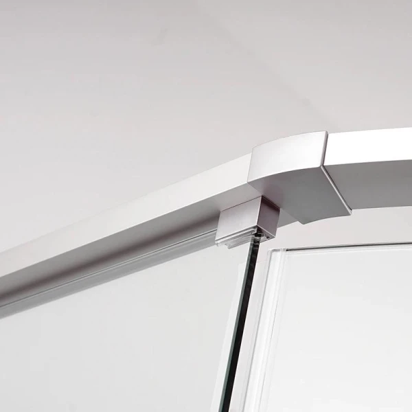 Душовий бокс DUSEL AVENUE Satin 95x95x210 скло прозоре, профіль сатин - фото 5