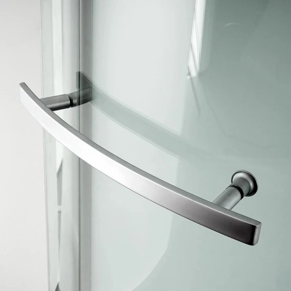 Душовий бокс DUSEL AVENUE Satin 95x95x210 скло прозоре, профіль сатин - фото 7