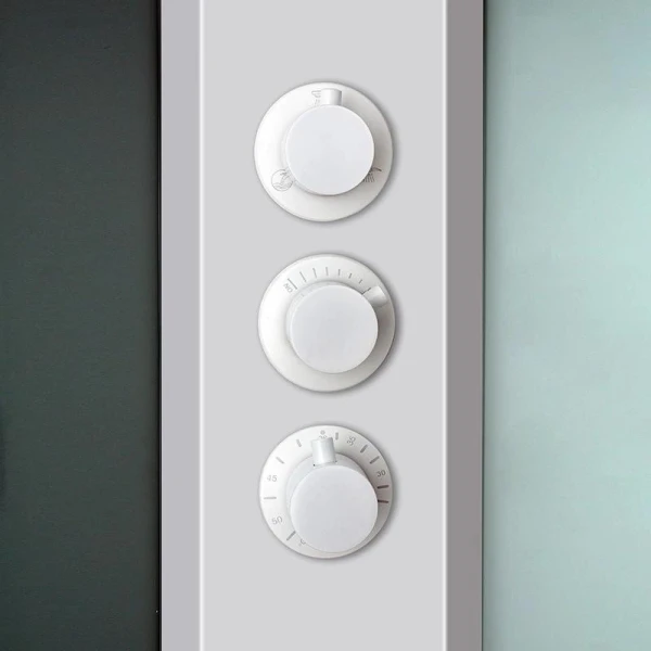 Душовий бокс DUSEL AVENUE White Matt 95x95x210 з низьким піддоном без гідромасаж - фото 1