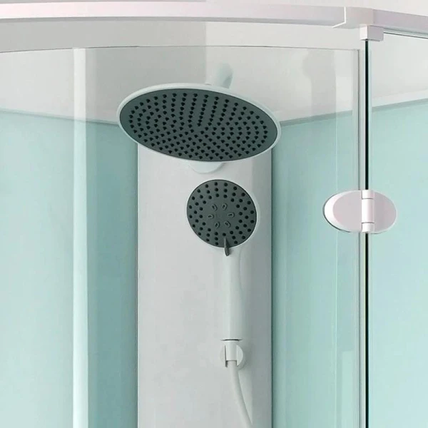 Душовий бокс DUSEL AVENUE White Matt 95x95x210 з низьким піддоном без гідромасаж - фото 2