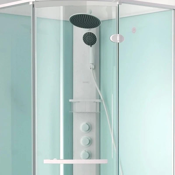 Душовий бокс DUSEL AVENUE White Matt 95x95x210 з низьким піддоном без гідромасаж - фото 11