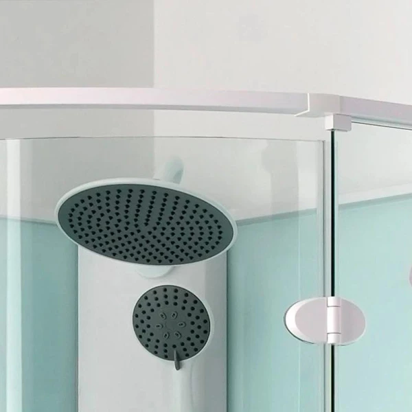 Душовий бокс DUSEL AVENUE White Matt 95x95x210 з низьким піддоном без гідромасаж - фото 3