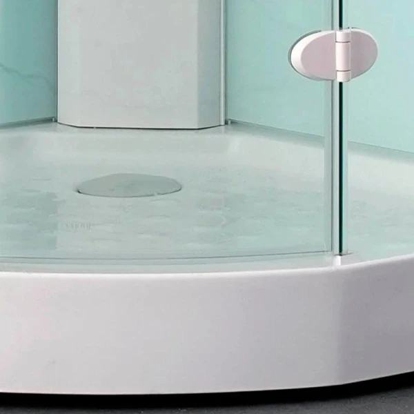 Душовий бокс DUSEL AVENUE White Matt 95x95x210 з низьким піддоном без гідромасаж - фото 4