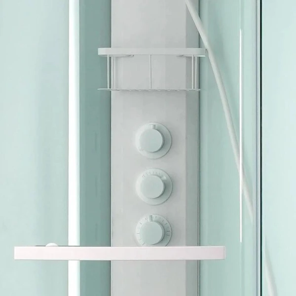 Душовий бокс DUSEL AVENUE White Matt 95x95x210 з низьким піддоном без гідромасаж - фото 9