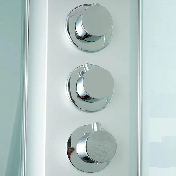 Душовий бокс DUSEL HIKE Satin 100x100x210 скло прозоре, профіль сатин - фото 6