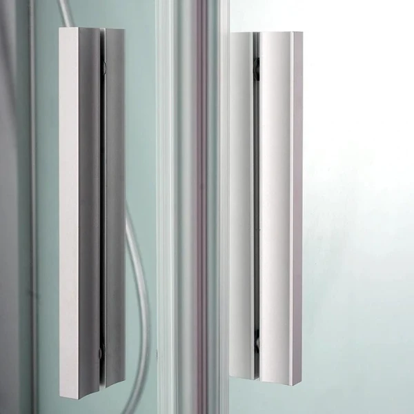 Душовий бокс DUSEL HIKE Satin 90x90x210 скло прозоре, профіль сатин - фото 1