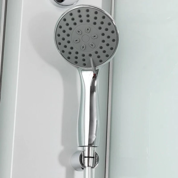 Душовий бокс DUSEL HIKE Satin 90x90x210 скло прозоре, профіль сатин - фото 4