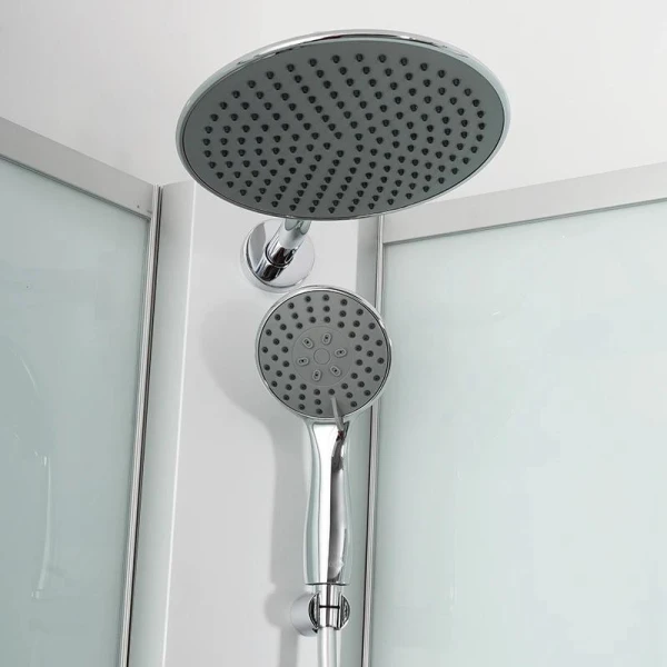 Душовий бокс DUSEL HIKE Satin 90x90x210 скло прозоре, профіль сатин - фото 5