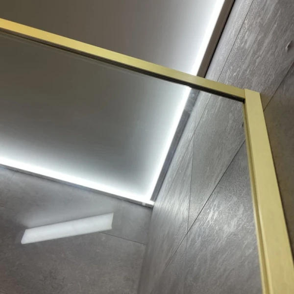 Душова стінка DUSEL (1000*2000*8мм) Walk-In WL172G Gold - фото 7
