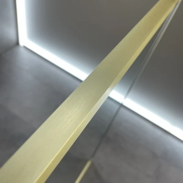 Душова стінка DUSEL (1000*2000*8мм) Walk-In WL172G Gold - фото 9