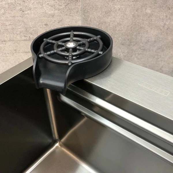 Мийка кухонна з нержавіючої сталі Dusel DS51075-1NB 750*460*220 (Nano Black) - фото 22