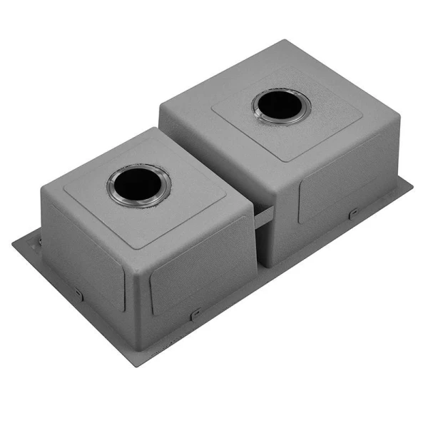 Мийка кухонна з нержавіючої сталі SS304 DS50878-2RNB 780*430*220 Right (Nano Black) - фото 2