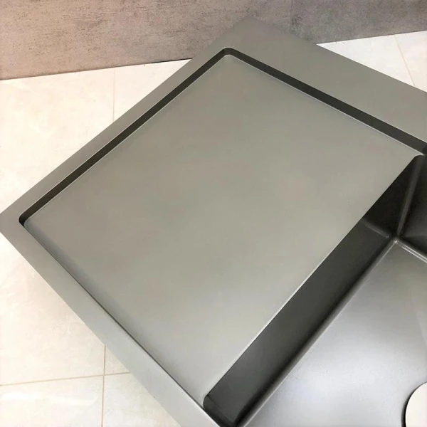 Мийка кухонна з нержавіючої сталі Dusel DS50678-1LNG 780*490*230 Left (Nano Grey) - фото 10