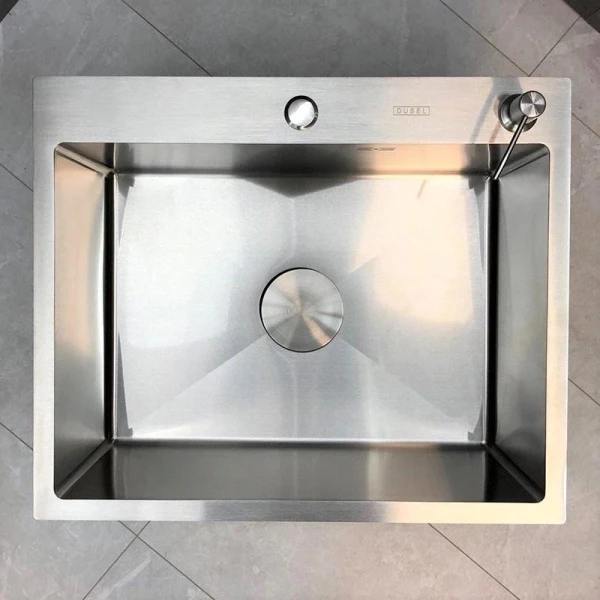 Мийка кухонна з нержавіючої сталі SS304 DS50560-4BR 600*500*220 (Brushed) - фото 15