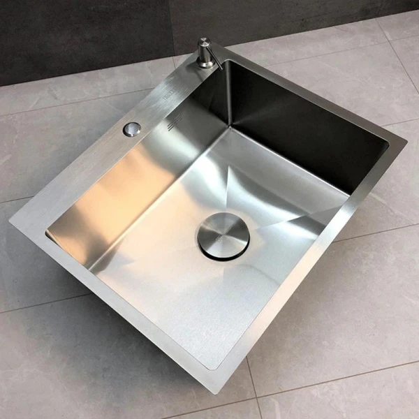 Мийка кухонна з нержавіючої сталі SS304 DS50560-4BR 600*500*220 (Brushed) - фото 18