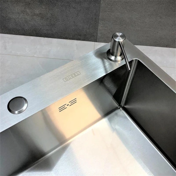 Мийка кухонна з нержавіючої сталі SS304 DS50560-4BR 600*500*220 (Brushed) - фото 19