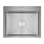Мийка кухонна з нержавіючої сталі SS304 DS50560-4BR 600*500*220 (Brushed)