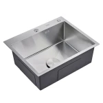 Мийка кухонна з нержавіючої сталі Dusel DS50550-3BR 500*500*220 (Brushed)