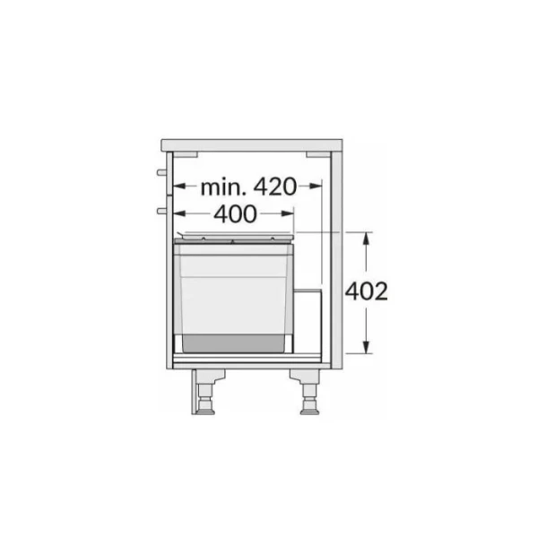 Вбудована система 54л Triple XL 600 Hailo, 3631691 - фото 3