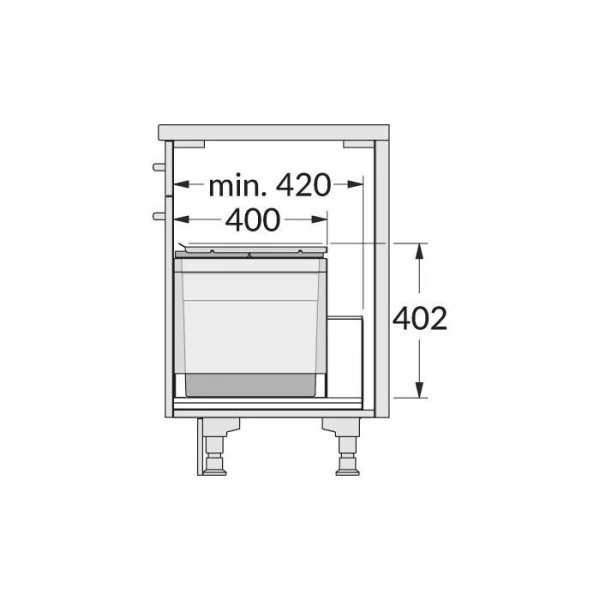Вбудована система 44л HAILO AS Triple XL 500 18/13/13/D, 3631591 - фото 3