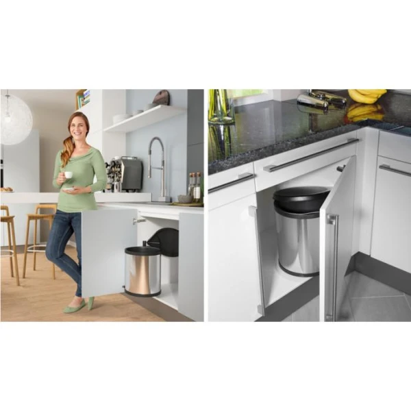Вбудовуване відро для сміття 15л Big-Box Hailo 3715101 - фото 3