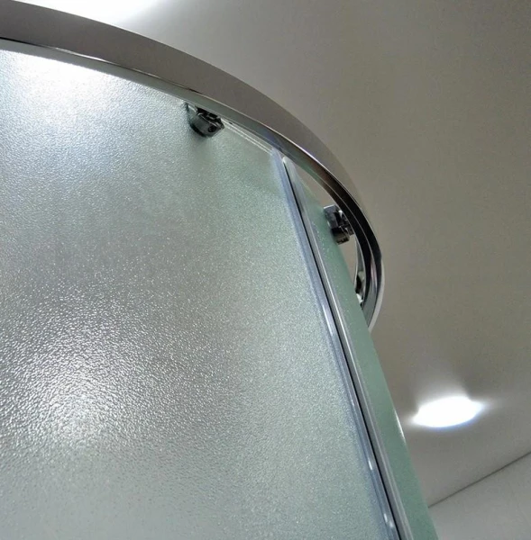 Душова кабіна Dusel A-511 80x80x190 см, двері розсувні, скло шиншила - фото 8