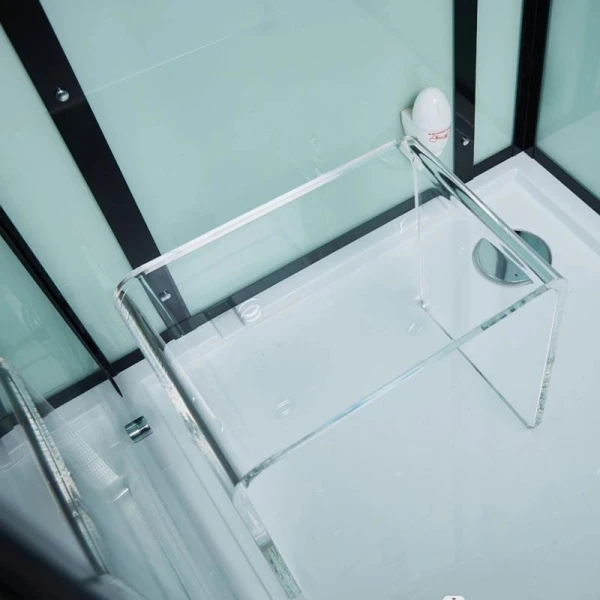 Гідромасажний паровий бокс GOLSTON G-U692B чорний 120х85х223 L - фото 8