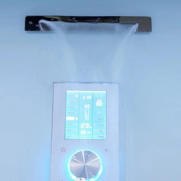 Гідромасажний паровий бокс GOLSTON G-U692B чорний 120х85х223 L - фото 10