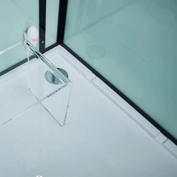 Гідромасажний паровий бокс GOLSTON G-U692B чорний 120х85х223 R - фото 11