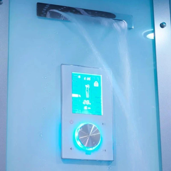 Гідромасажний паровий бокс GOLSTON G-U692B чорний 120х85х223 R - фото 14