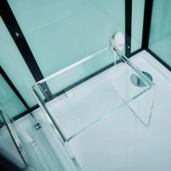 Гідромасажний паровий бокс GOLSTON G-U692B чорний 120х85х223 R - фото 7