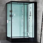 Гідромасажний паровий бокс GOLSTON G-U692B чорний 120х85х223 R