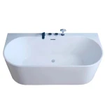Акриловая ванна Golston G-U210 (180*80 см) пристенная, GU210180