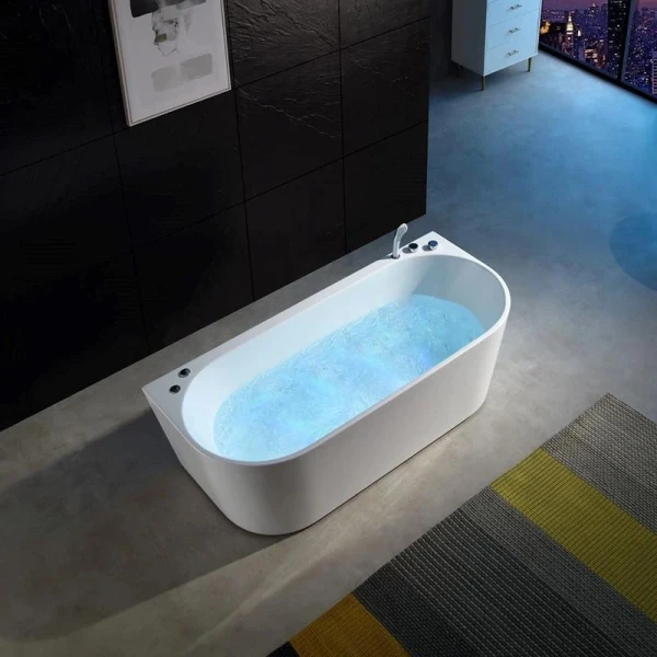 Акрилова ванна Golston G-U210 (170*75 см) пристінна - фото 2