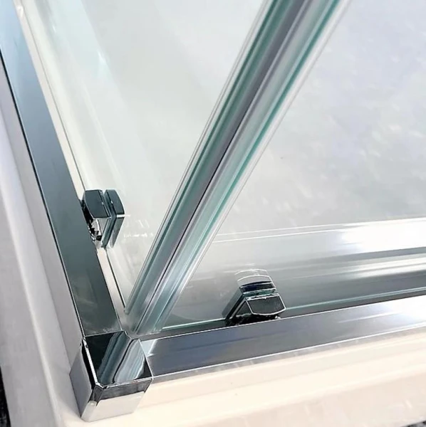 Душова кабіна Dusel A-513H, 100х100х195, двері розсувні, скло прозоре - фото 3