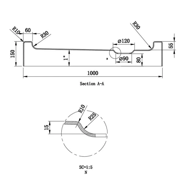 Душовий піддон квадратний (100х100х15 см) Dusel D102R - фото 4