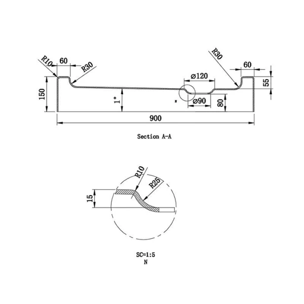 Душовий піддон квадратний (90х90х15 см) Dusel D102R - фото 4