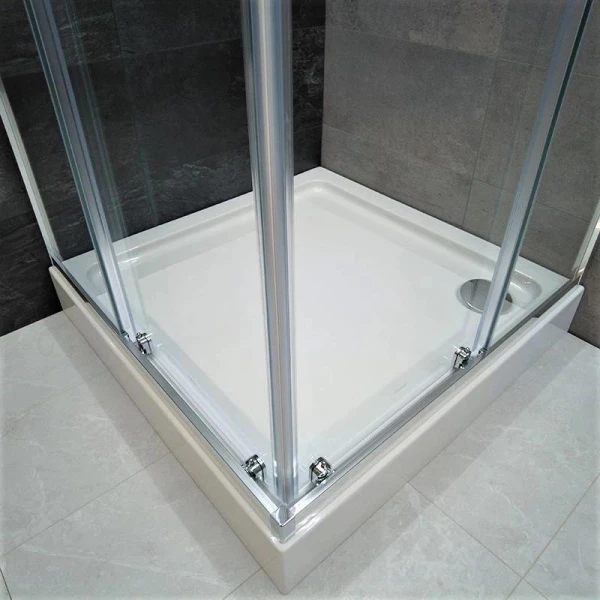 Душова кабіна Dusel А-513 80*80*190 см двері розсувні, прозоре скло - фото 1