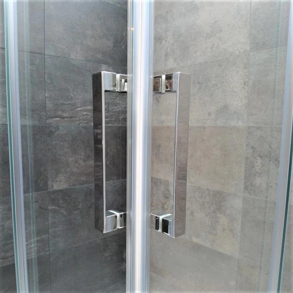 Душова кабіна Dusel А-513 80*80*190 см двері розсувні, прозоре скло - фото 4