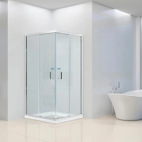 Душова кабіна Dusel А-513 80*80*190 см двері розсувні, прозоре скло - фото 5