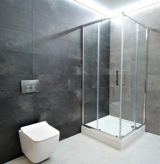 Душова кабіна Dusel A-513H (90х90 см),  двері розсувні, скло прозоре - фото 1