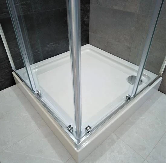 Душова кабіна Dusel A-513H (90х90 см),  двері розсувні, скло прозоре - фото 2