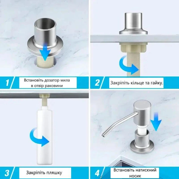 Мийка кухонна з нержавіючої сталі SS304 DS50878-1LNB 780*430*220 Left (Nano Black) - фото 8