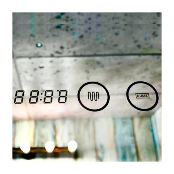 Дзеркало DUSEL LED DE-M1020 75*100см сенсорне включення + підігрів + годинник / темп - фото 5