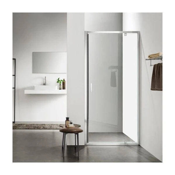 Душові двері в нішу Dusel FA-518 розпашні, скло прозоре (80х195 см) - фото 3
