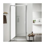 Душевая дверь в нишу Dusel FА-518 распашная, стекло прозрачное (90х195 см), 451890